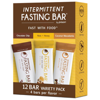 Plant-Based Fasting Bars: Keto-Friendly, High Fiber, Fast-Safe (12 Count)