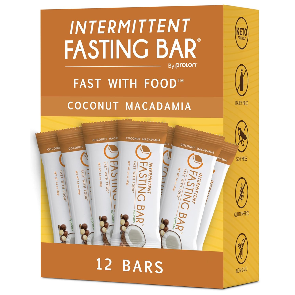 Plant-Based Fasting Bars: Keto-Friendly, High Fiber, Fast-Safe (12 Count)