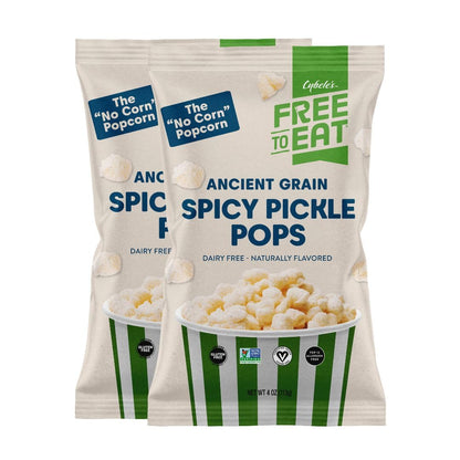 Ancient Grain Pops: Vegan, Gluten-Free, All-Natural Snack (Count 4)