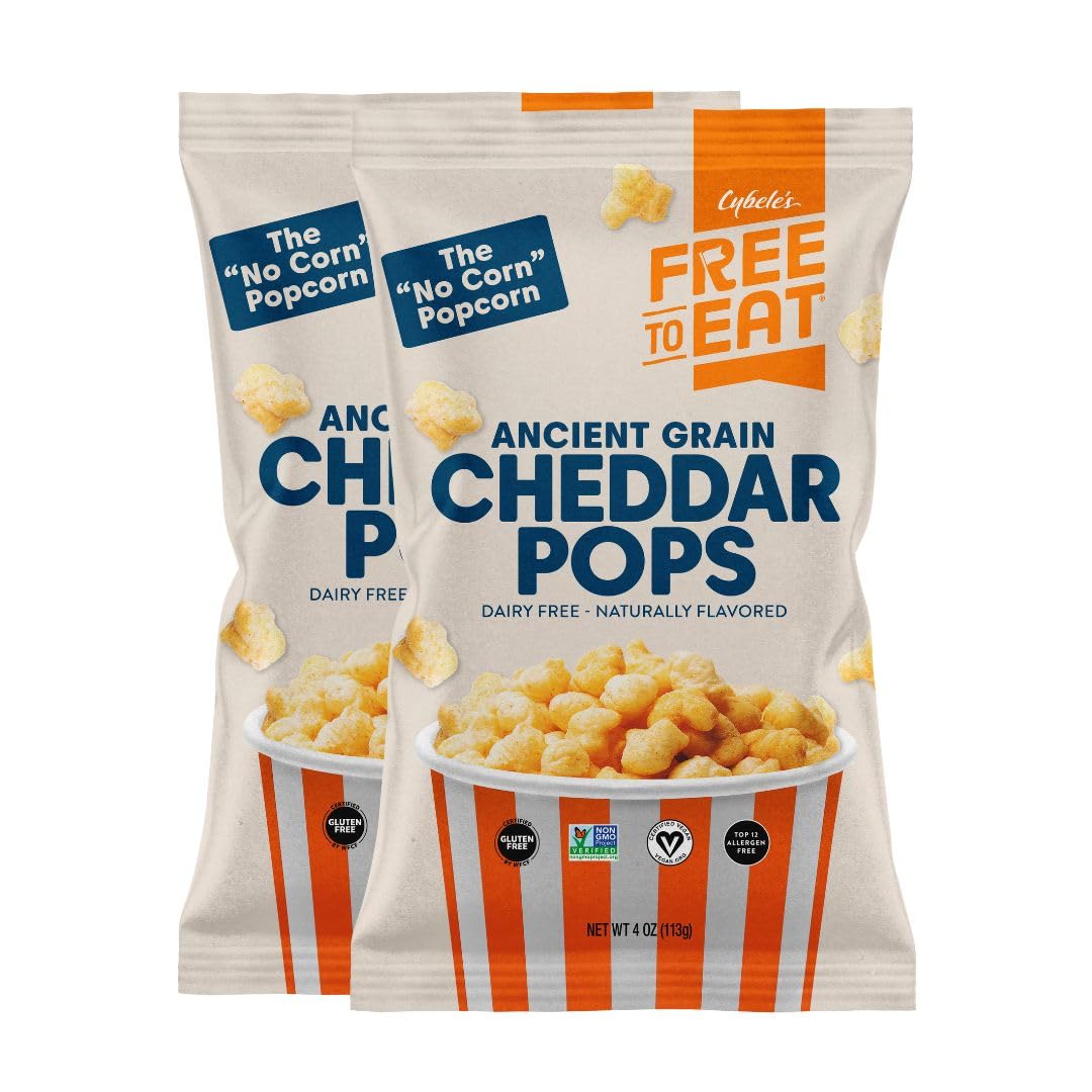 Ancient Grain Pops: Vegan, Gluten-Free, All-Natural Snack (Count 4)