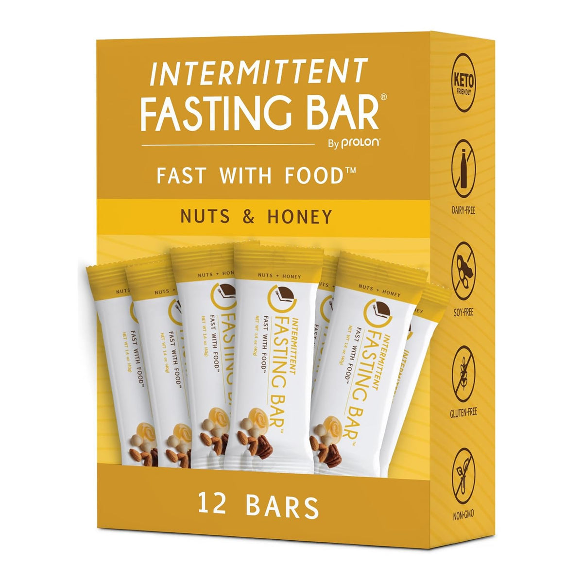 Plant-Based Fasting Bars: Keto-Friendly, High Fiber, Fast-Safe (12 Count)