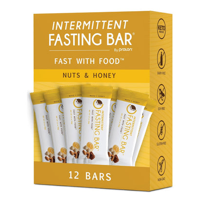 Plant-Based Fasting Bars: Keto-Friendly, High Fiber, Fast-Safe (12 Count)