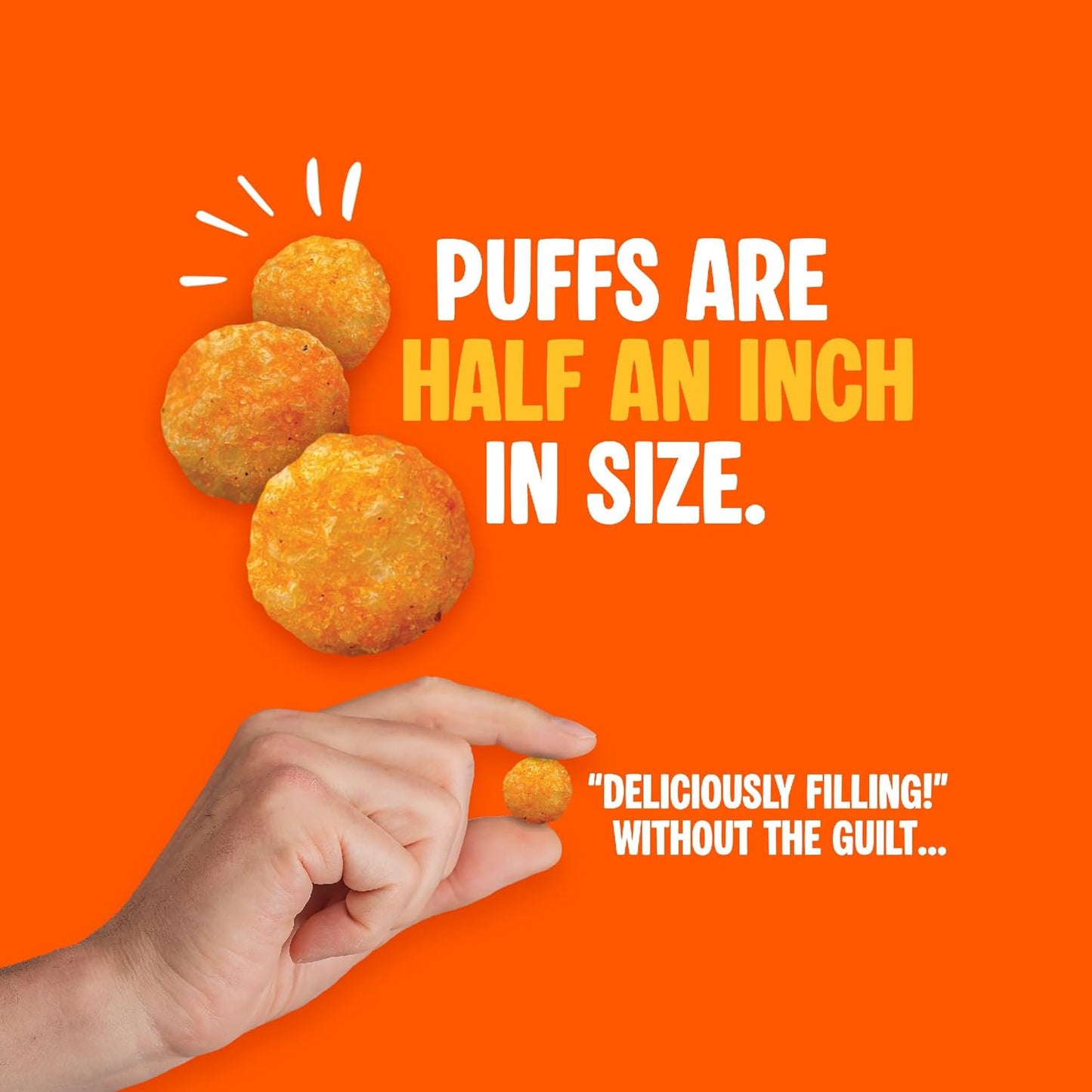 Keto Protein Puffs - Nacho Cheese Delight