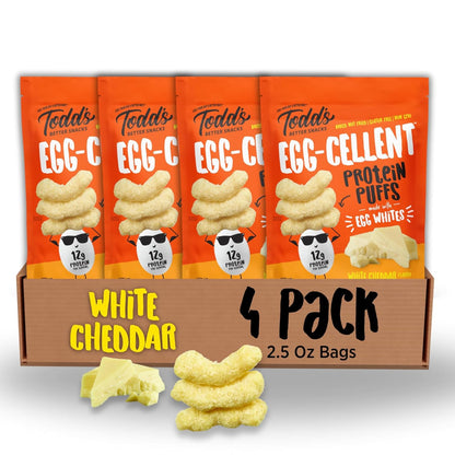 Egg-White Protein Puffs: 12g Protein, Baked & Guilt-Free (4 Count)