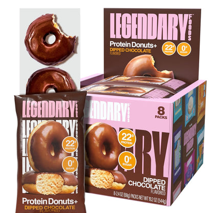 Protein Donuts: 22g Protein, Low Carb, Gluten-Conscious Snack (8 Count)