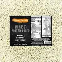 Whey Protein Puffs: 18g Protein, 3LB Zero Sugar Snack (53 Servings)