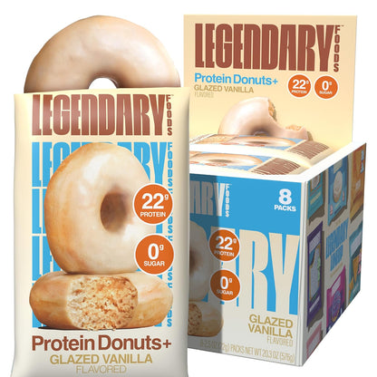 Protein Donuts: 22g Protein, Low Carb, Gluten-Conscious Snack (8 Count)