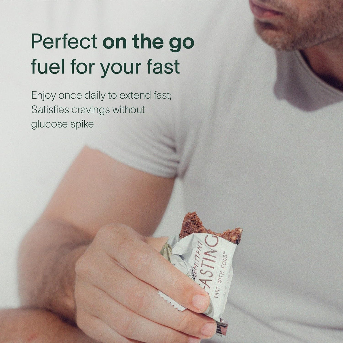 Plant-Based Fasting Bars: Keto-Friendly, High Fiber, Fast-Safe (12 Count)