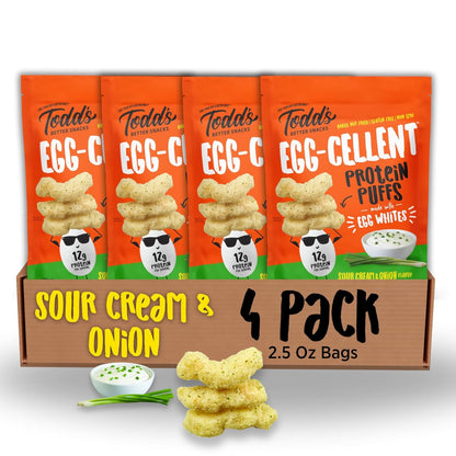 Egg-White Protein Puffs: 12g Protein, Baked & Guilt-Free (4 Count)