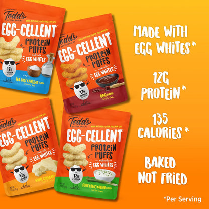 Egg-White Protein Puffs: 12g Protein, Baked & Guilt-Free (4 Count)