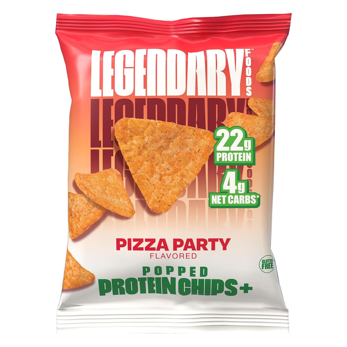 Pizza Protein Chips: 22g Protein, Low Carb, Gluten-Free Snack (10 Count)
