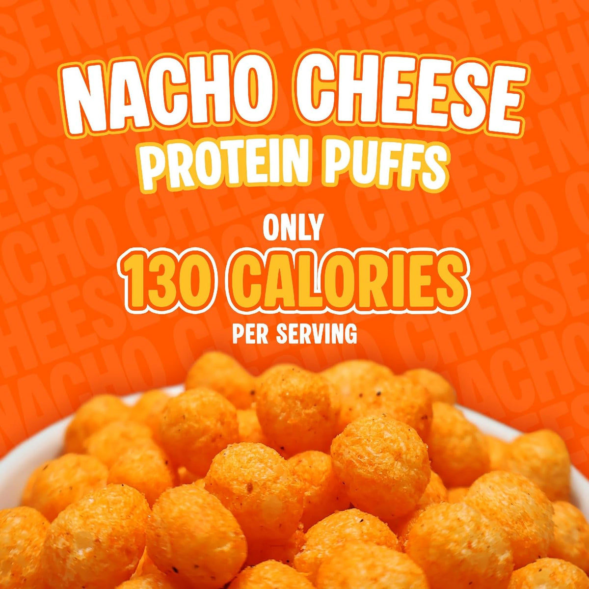 Keto Protein Puffs - Nacho Cheese Delight