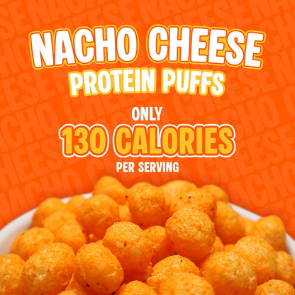 Keto Protein Puffs - Nacho Cheese Delight