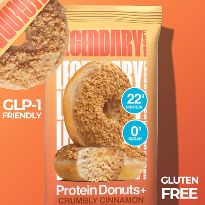 Protein Donuts: 22g Protein, Low Carb, Gluten-Conscious Snack (8 Count)