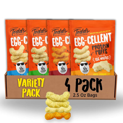 Egg-White Protein Puffs: 12g Protein, Baked & Guilt-Free (4 Count)