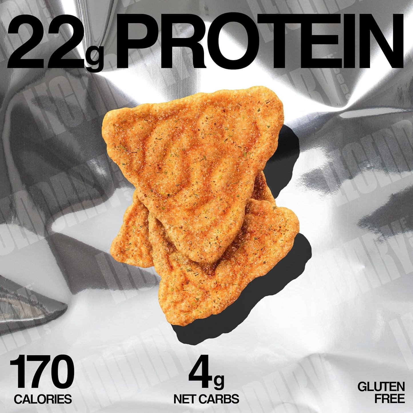 Pizza Protein Chips: 22g Protein, Low Carb, Gluten-Free Snack (10 Count)